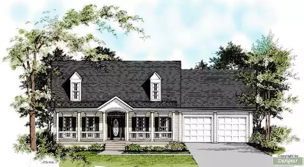 image of country house plan 7595